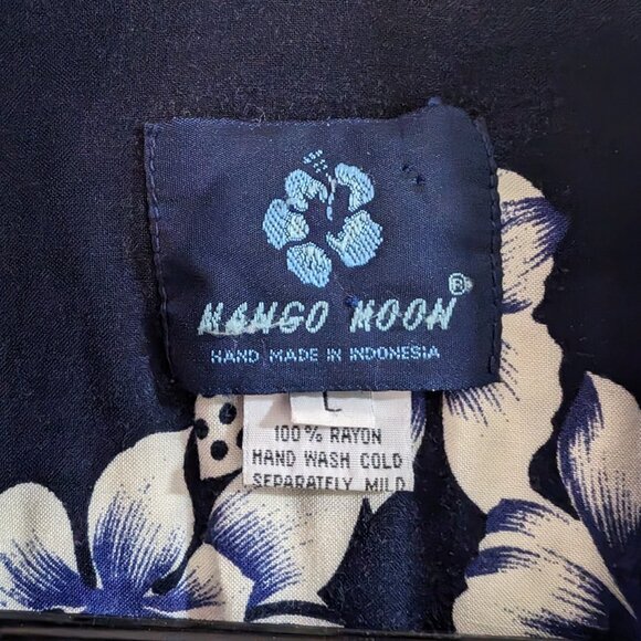 MANGO MOON Men's Hawaiian short sleeve - Picture 2 of 5